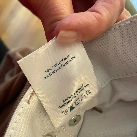 Jag Jeans Ruby NWT Mid Rise Straight Leg Corduroy Pants Size 8 Beige - Picture 12 of 13